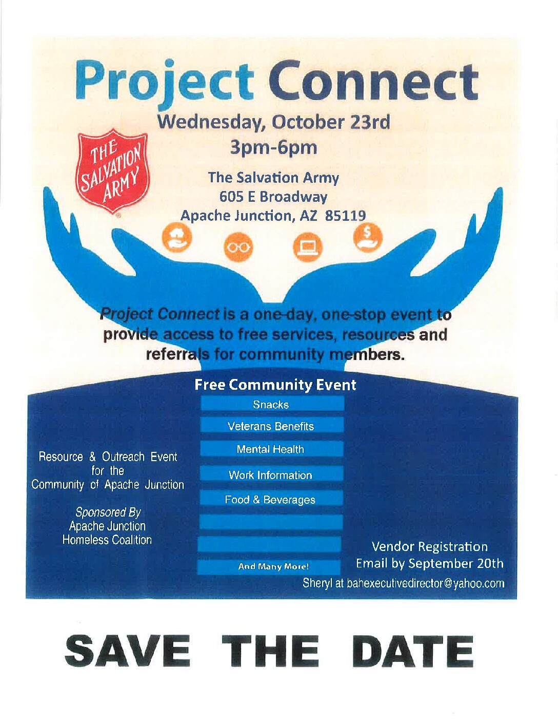 Project Connect – Wednesday, October 23rd 3pm – 6pm